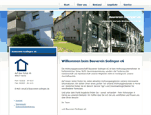 Tablet Screenshot of bauverein-sodingen.de